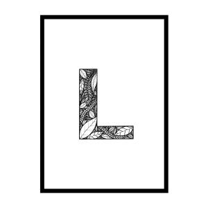 Plakat Litera L