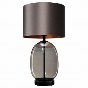 Lampa stołowa SALVADOR BLACK - grafitowo-miedziany