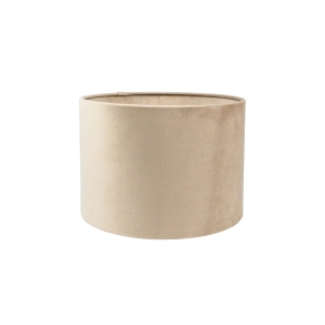 Beżowy abażur BASE VELVET - walec 25 cm