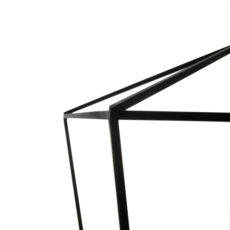 Czarna lampa wisząca podłużna GENTLE L - detal