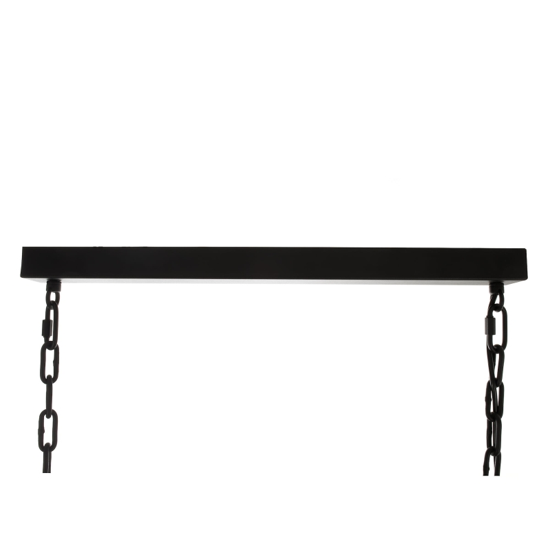 Czarna lampa wisząca podłużna GENTLE L - detal