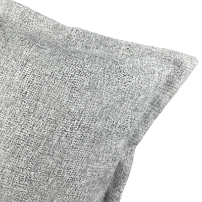 Szara poszewka na poduszkę z delikatnym splotem GRIS 30x45 cm - detal