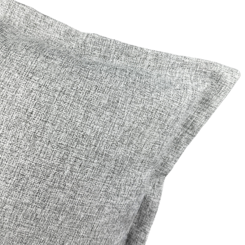 Szara poszewka na poduszkę z delikatnym splotem GRIS 30x45 cm - detal