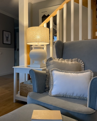 Lniana poszewka na poduszkę z falbanką LILLA 45x45 cm