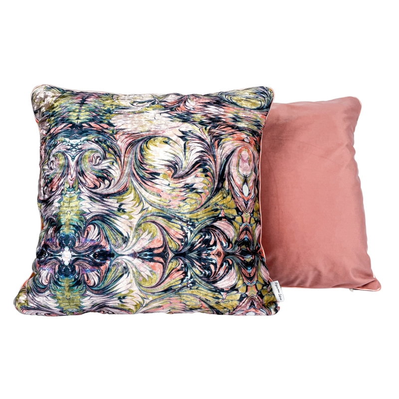 Wielokolorowa poszewka na poduszkę z abstrakcyjnym wzorem MONDE 45x45 cm