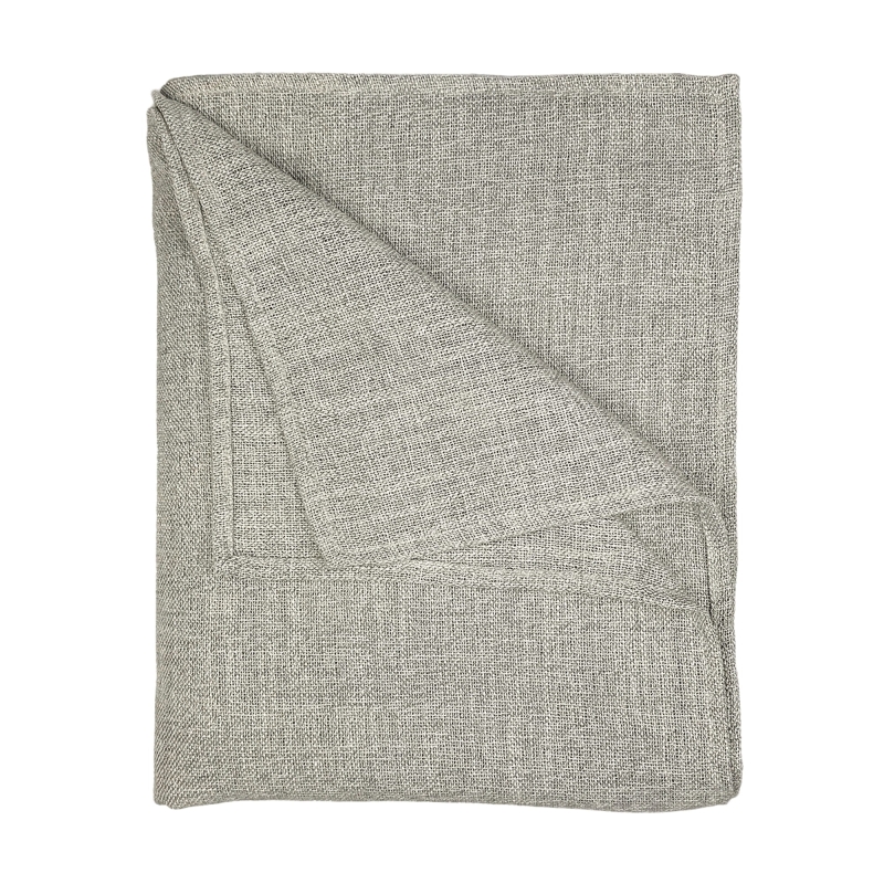 Duża szarobeżowa narzuta na łóżko podwójne MIST