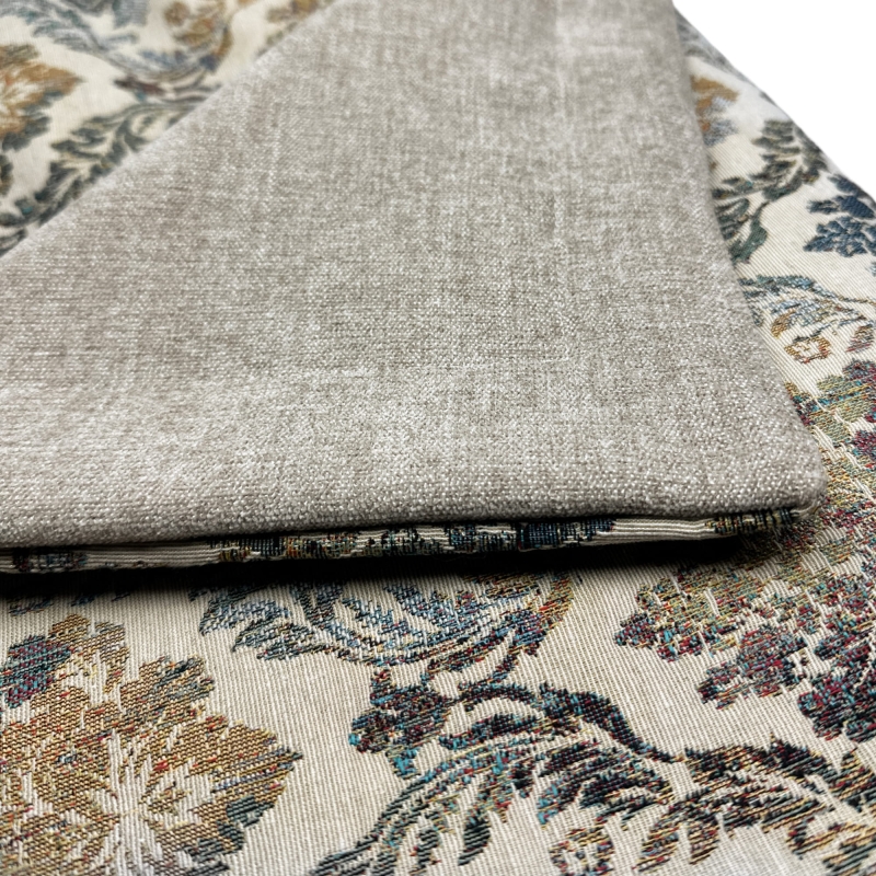 Dwustronna żakardowa narzuta na łóżko z ornamentowym wzorem FARMHOUSE II - detal