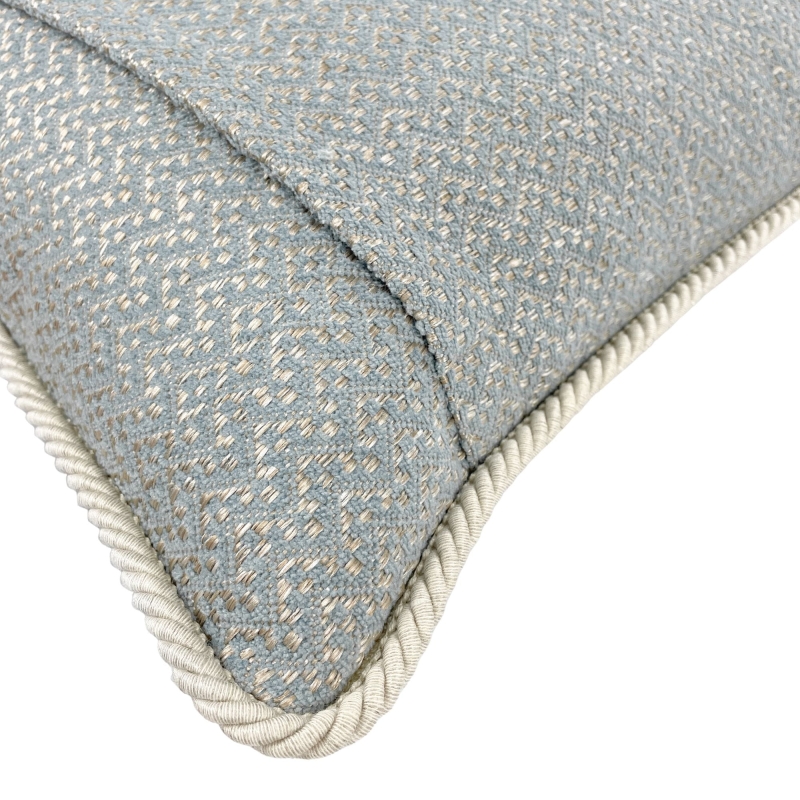 Błękitna poszewka na poduszkę ze sznurem GISELLE II 45x45 cm