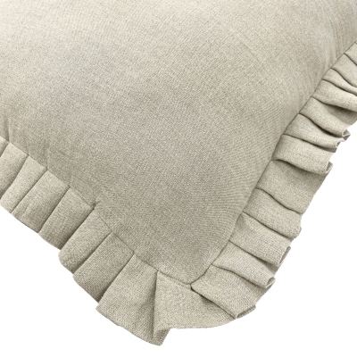 Lniana poszewka na poduszkę z falbanką LILLA 45x45 cm