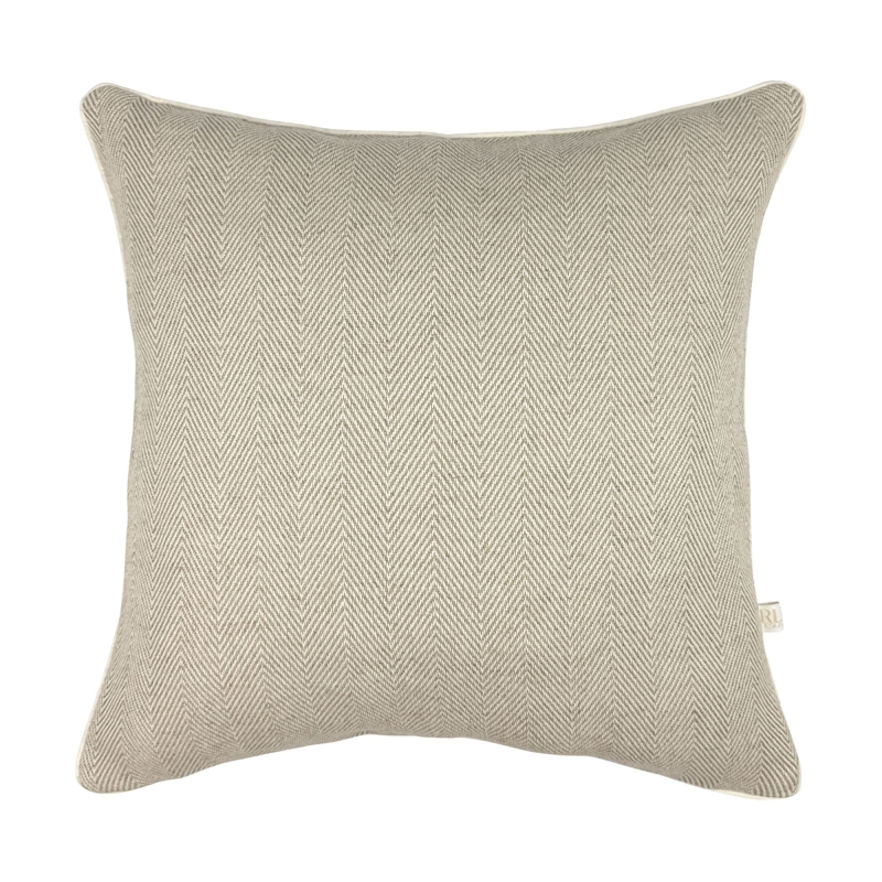Lniana poszewka na poduszkę w jodełkę 45x45 cm LINEA