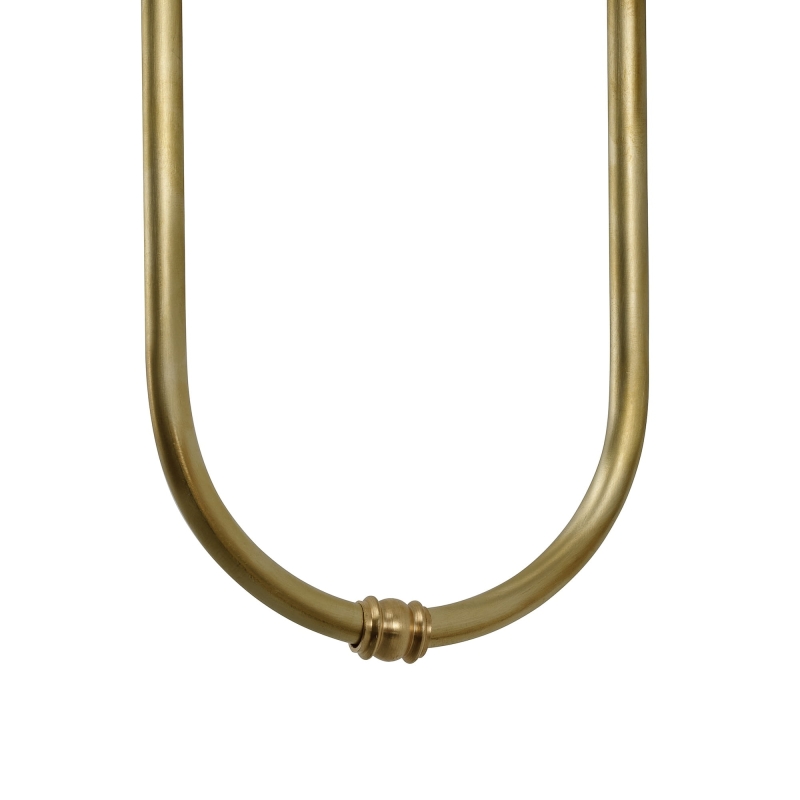 Kinkiet mosiężny szczotkowany LAW - detal konstrukcji.