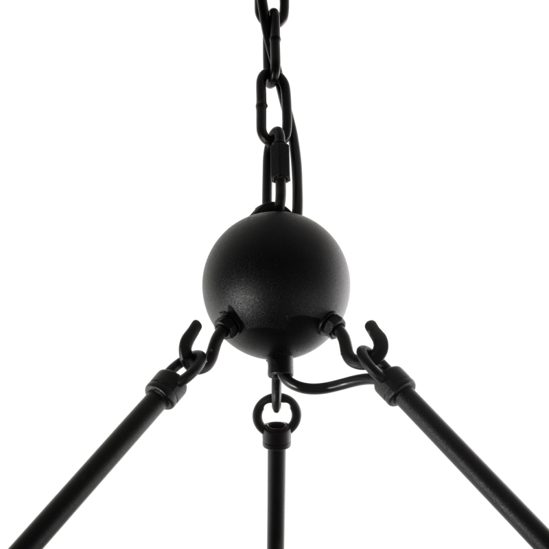 Żyrandol klasyczny czarny SUBLIME M - detal.