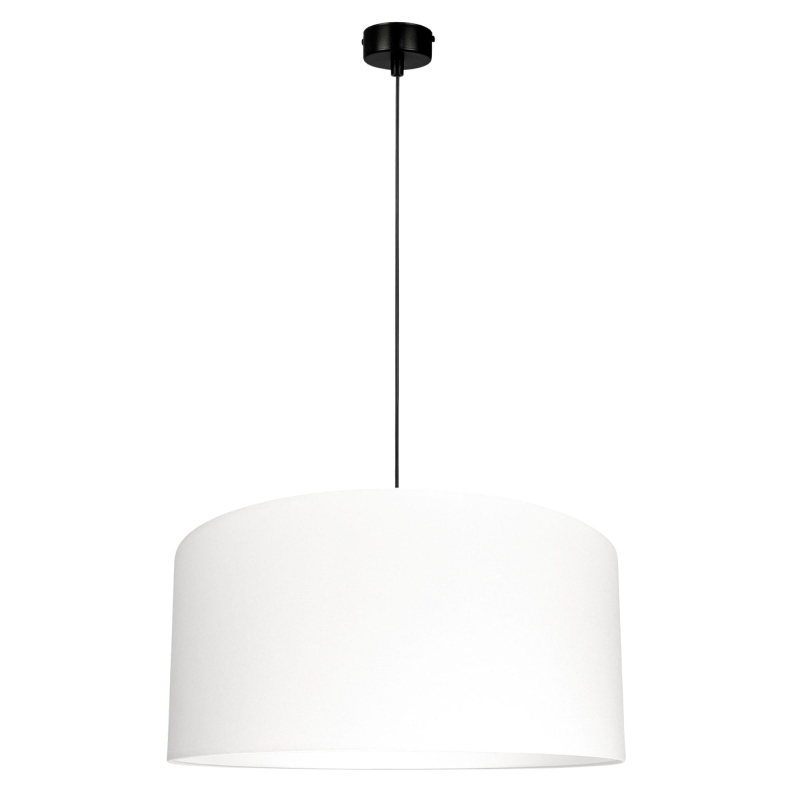 Lampa wisząca z abażurem w odcieniu złamanej bieli BASE II