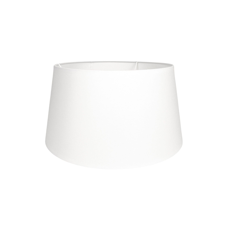 Stożkowy abażur z bawełny w odcieniu złamanej bieli BASE 35 cm