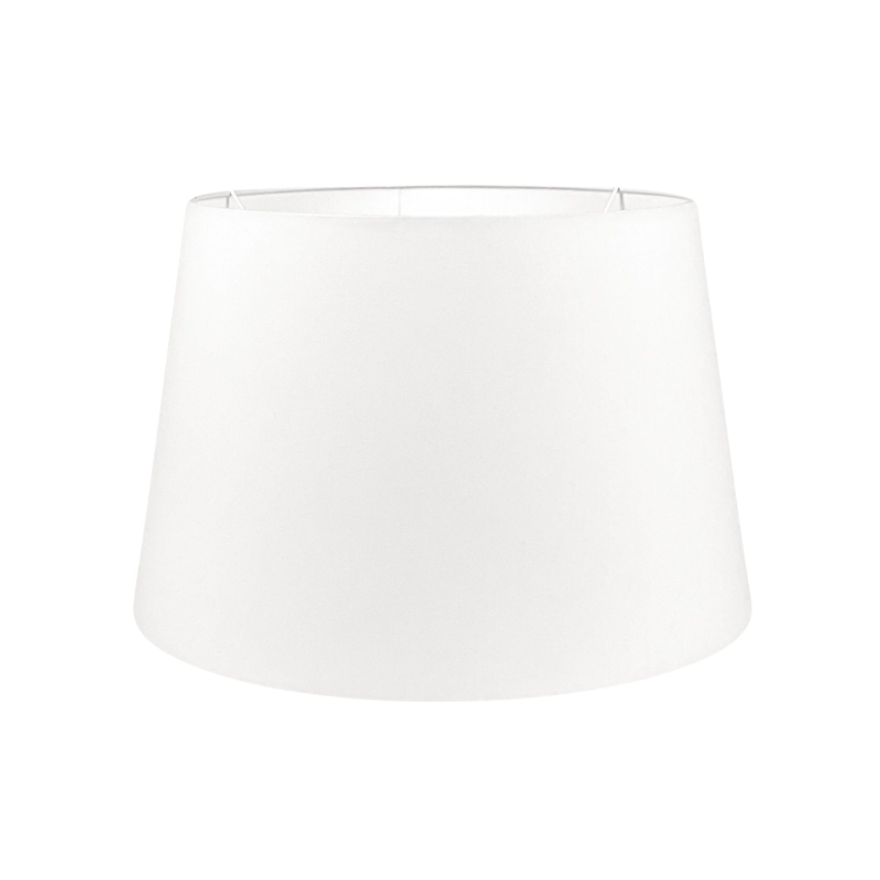 Duży stożkowy abażur w odcieniu złamanej bieli BASE 45 cm