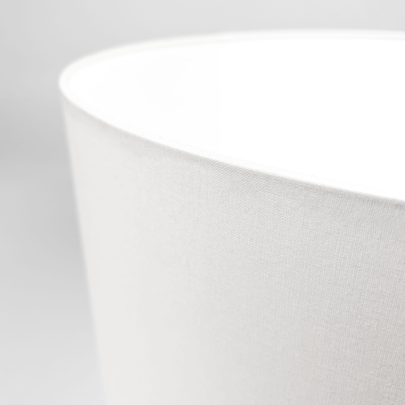 Owalny abażur w kolorze złamanej bieli BASE 25 cm - detal.