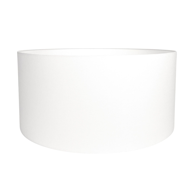 Mały okrągły abażur w kolorze złamanej bieli BASE 50 cm.