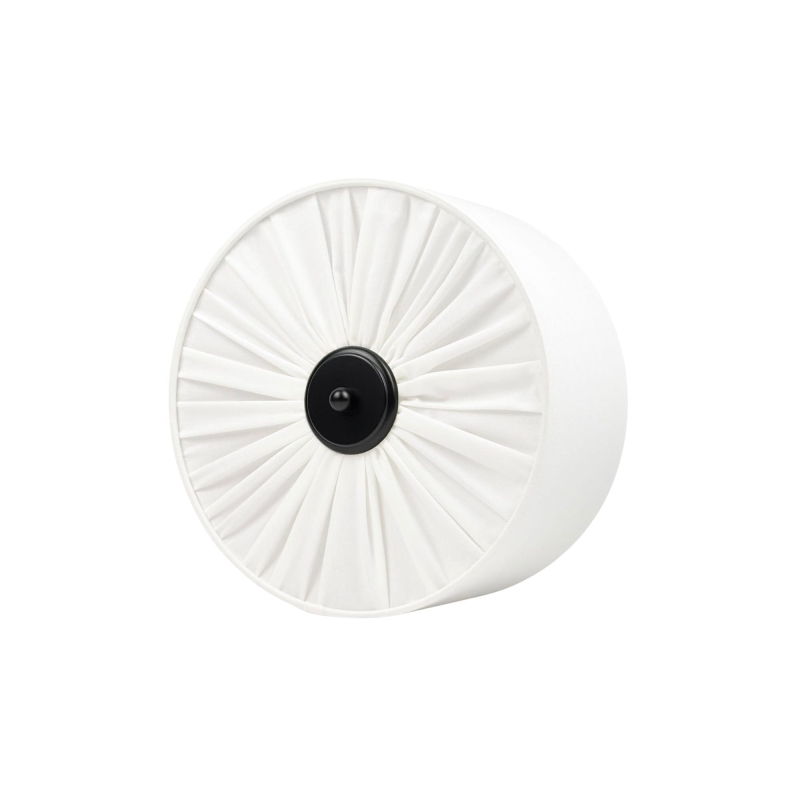 Elegancki kinkiet w kolorze złamanej bieli PLISE BLACK I.