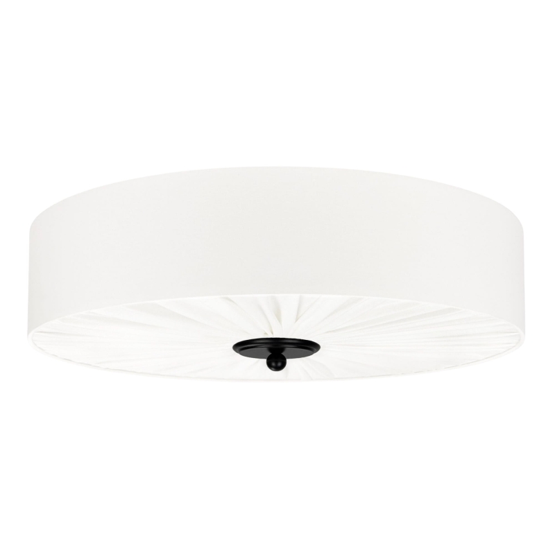Elegancka lampa sufitowa w kolorze złamanej bieli PLISE BLACK III.