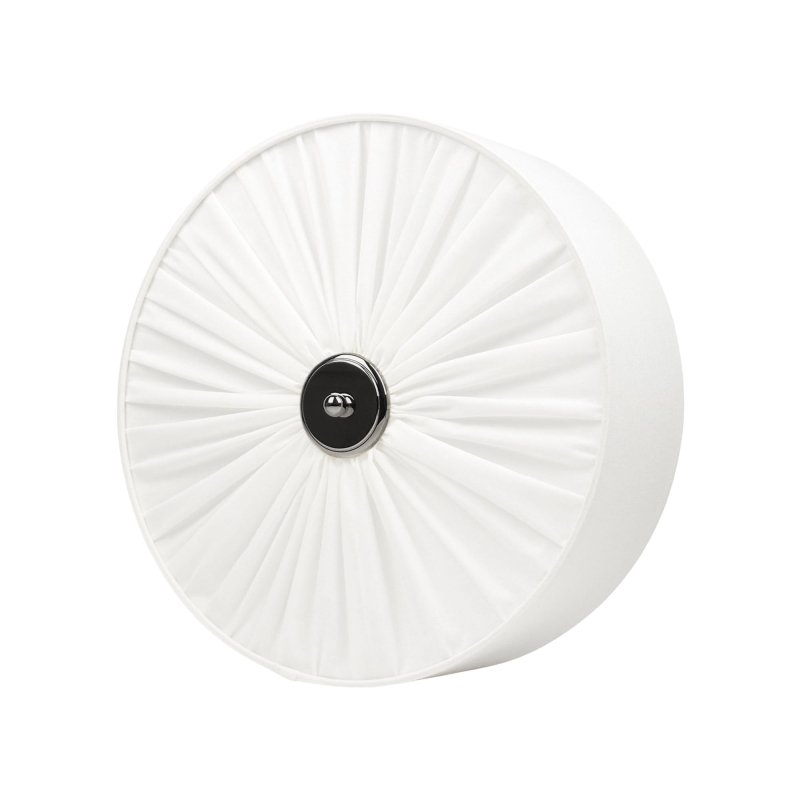 Elegancki kinkiet w kolorze złamanej bieli PLISE SILVER II.