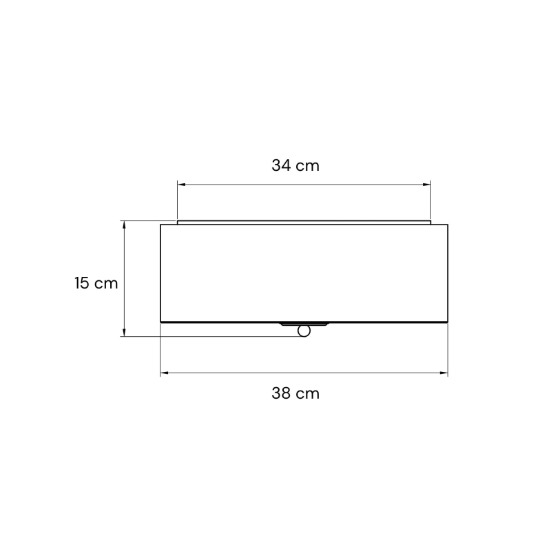 Plafon/kinkiet w kolorze złamanej bieli PLISE SILVER II - rysunek