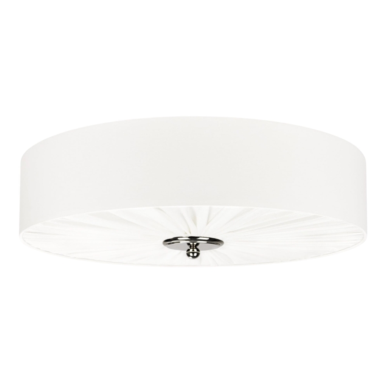 Duża elegancka lampa sufitowa w kolorze złamanej bieli PLISE BLACK III.