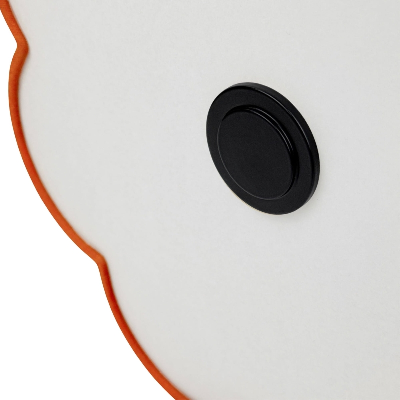 Pomarańczowa lampa w kształcie kwiatu AUREA BLACK - detal.