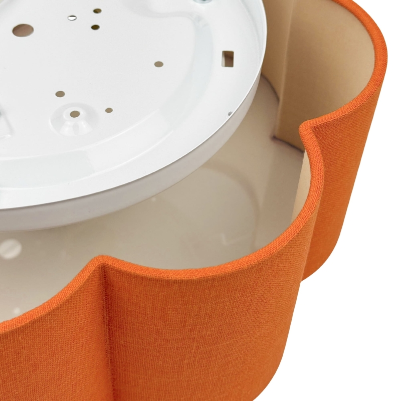 Pomarańczowa lampa w kształcie kwiatu AUREA GOLD - oprawa.