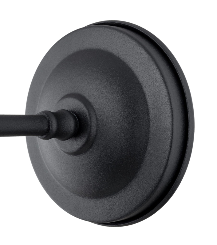 Czarny industrialny kinkiet z regulacją nachylenia EUFRAT.