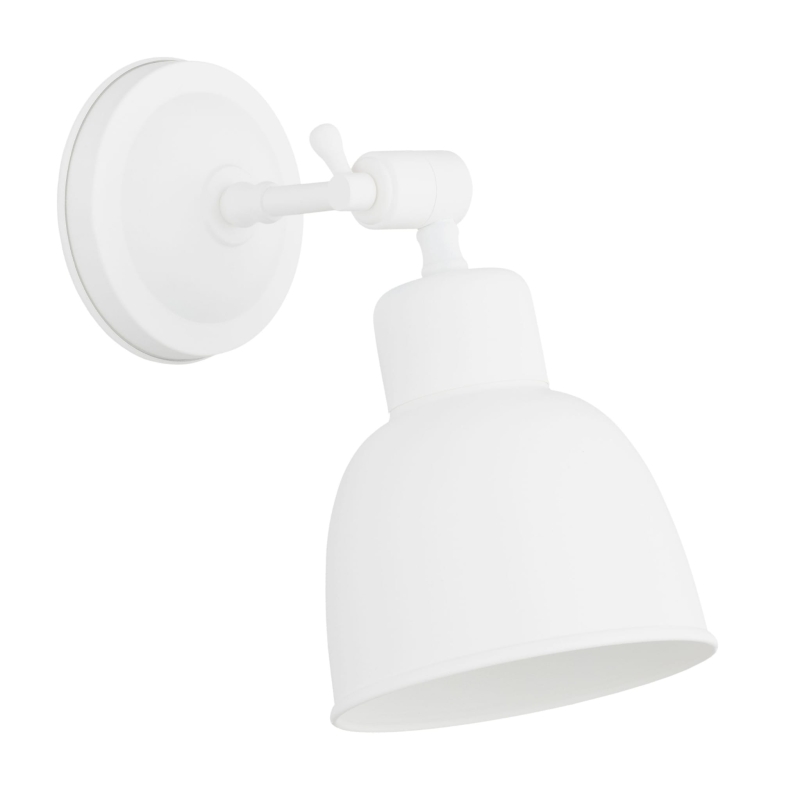 Biały industrialny kinkiet z regulacją nachylenia EUFRAT.