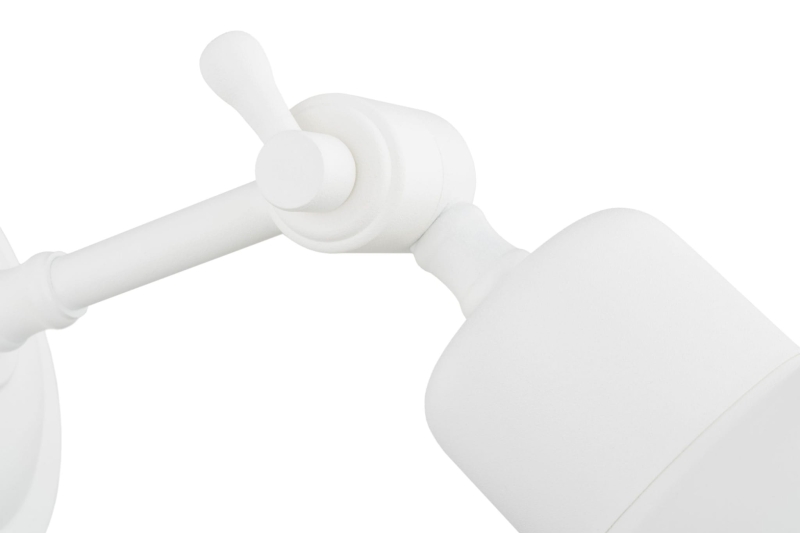 Biały industrialny kinkiet z regulacją nachylenia EUFRAT.