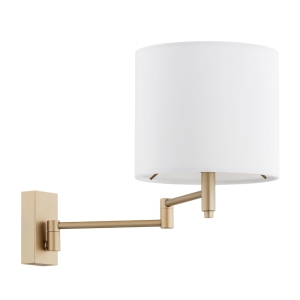 Złoty kinkiet z podwójną regulacją DOLCE