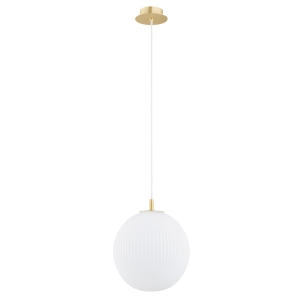 Mosiężna lampa wisząca PALOMA kula duża