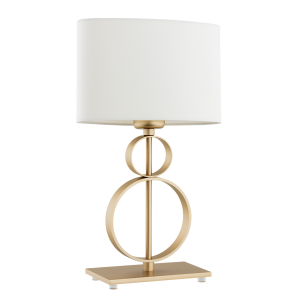 Złota lampa stołowa PERSEO