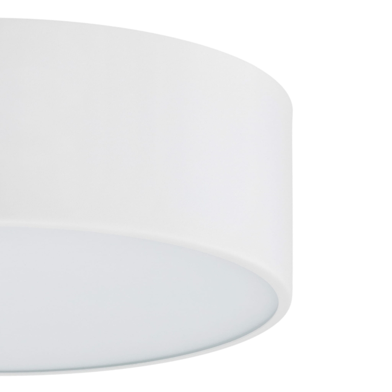 Mały plafon sufitowy biały okrągły z metalu o średnicy 25 cm DARLING.