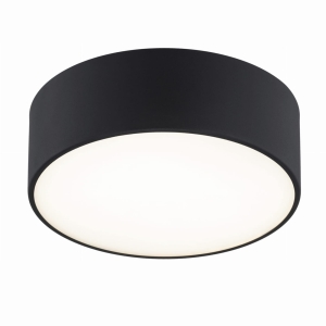 Okrągły czarny plafon DARLING 25 cm
