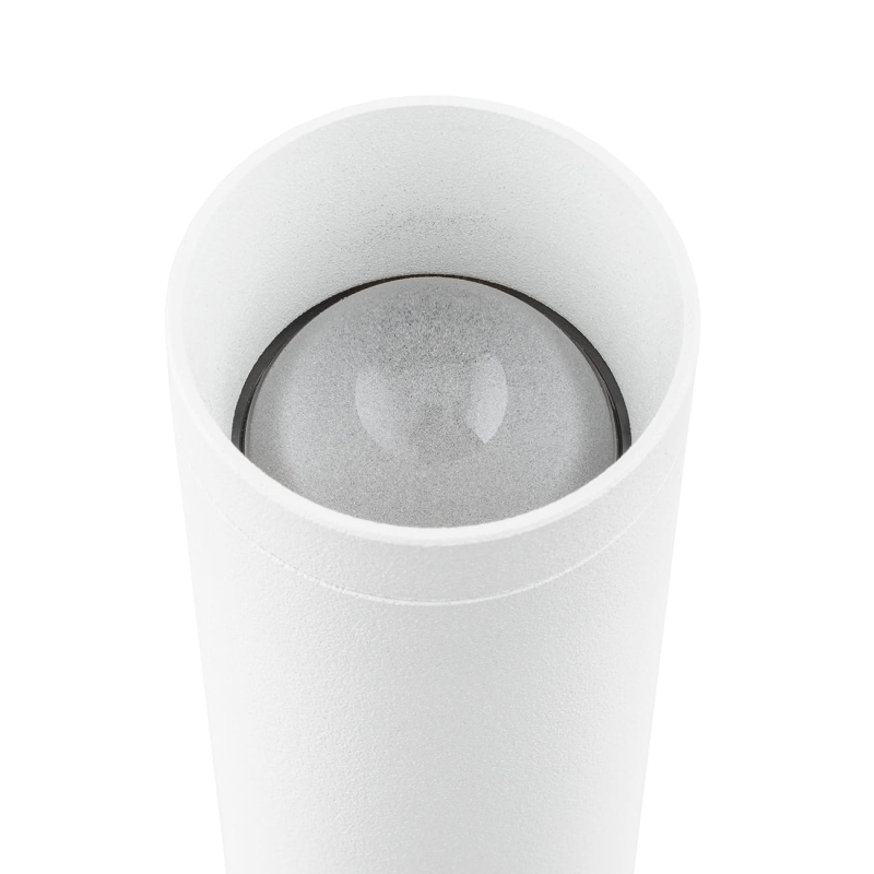 Minimalistyczy długi biały kinkiet tuba światło góra-dół z modułem LED GRECO - detal.