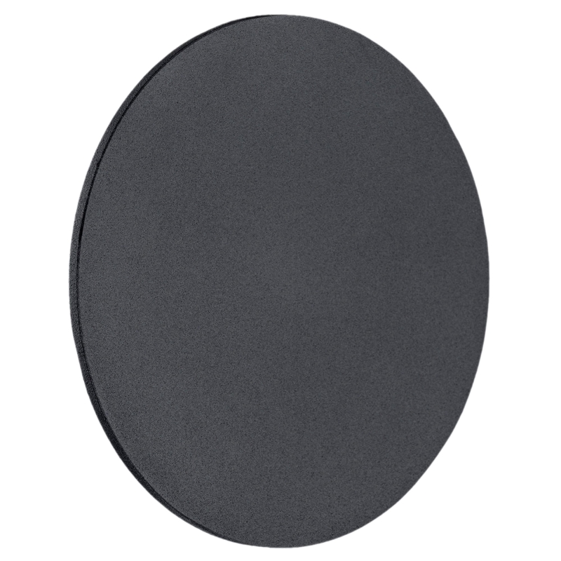 Okrągły czarny kinkiet podświetlany od tyłu OREGON L.