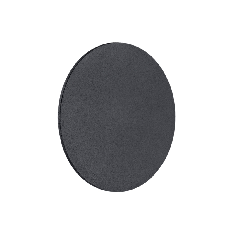 Okrągły czarny kinkiet podświetlany od tyłu OREGON M.