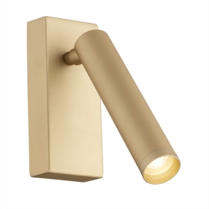 Regulowany złoty kinkiet tuba RIO