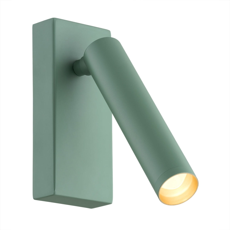 Mały zielony kinkiet do czytania z regulacją nachylenia RIO.