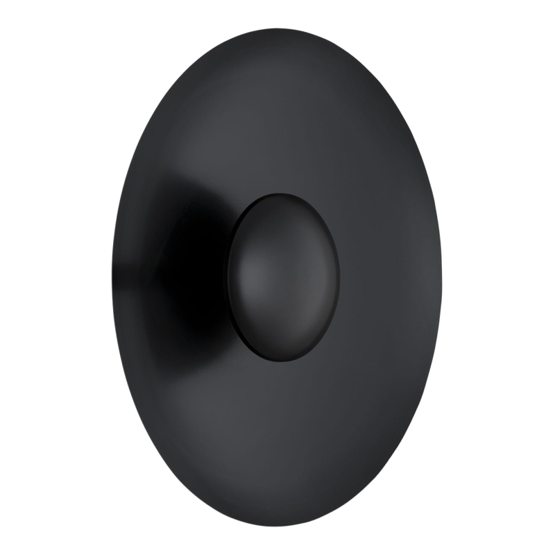 Czarny okrągły kinkiet talerz BOLTON.