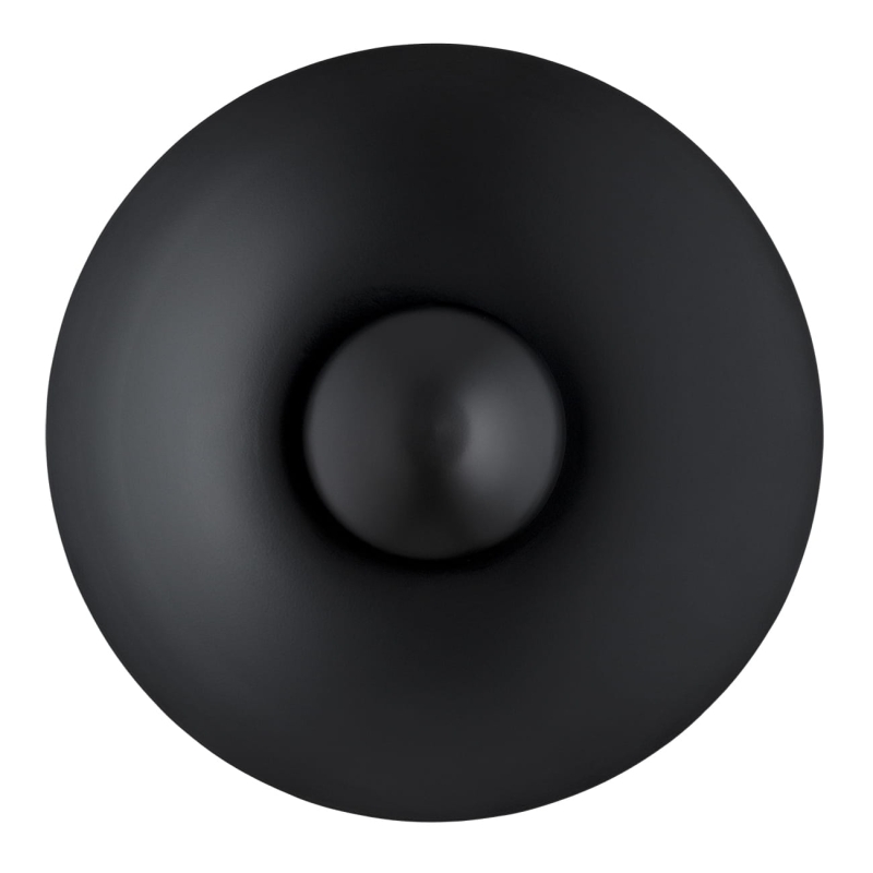 Czarny okrągły kinkiet talerz BOLTON.