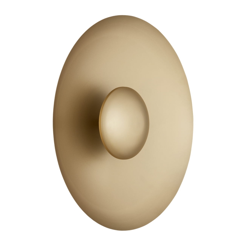 Złoty okrągły kinkiet talerz BOLTON.