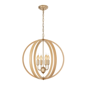 Złota lampa wisząca MOON