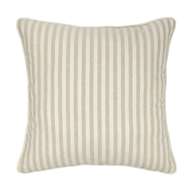 Kwadratowa poszewka w beżowo-kremowe paski SAND 45x45 cm.