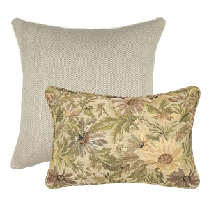 Beżowo-żółty zestaw poszewek na poduszki No. 37