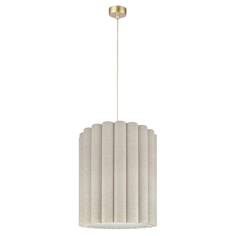 Lniana pofalowana lampa wisząca ONDE I