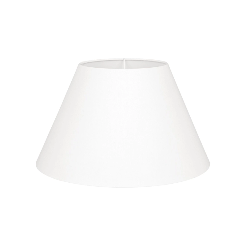 Klasyczny stożkowy abażur w odcieniu złamanej bieli BASE 40/20 cm.