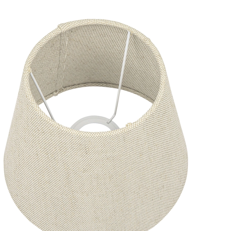 Mały lniany abażur stożkowy z wyraźnym splotem LINO 20 cm - detal.